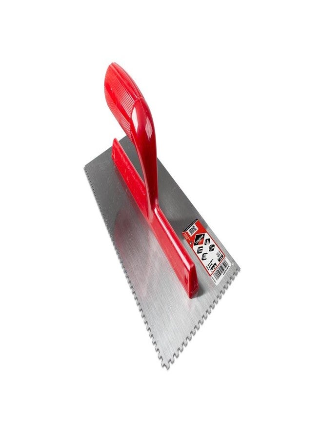 Rubi 25901 High Wear Resistant Steel Notched Trowel 11" x 4" (Notch Size 3 mm x 3 mm) (Pack of 1) - Image 4